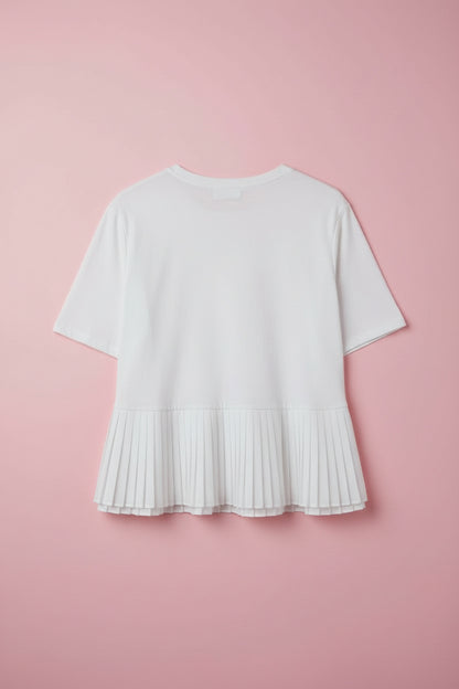 T-shirt blanc classique – by Zainab