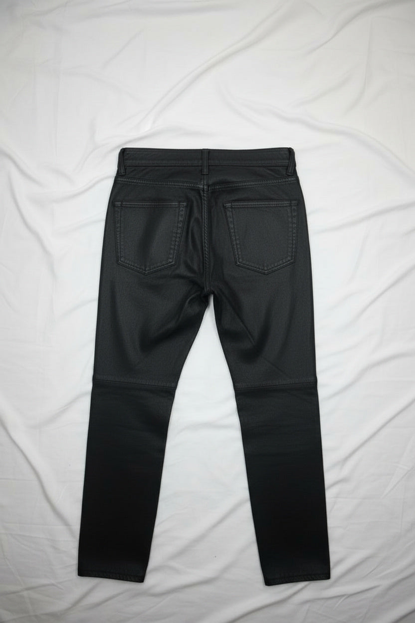 Pantalon En Cuir - by PLAN.BEE - Taille : 42