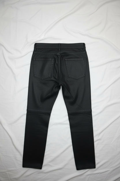 Pantalon En Cuir - by PLAN.BEE - Taille : 42