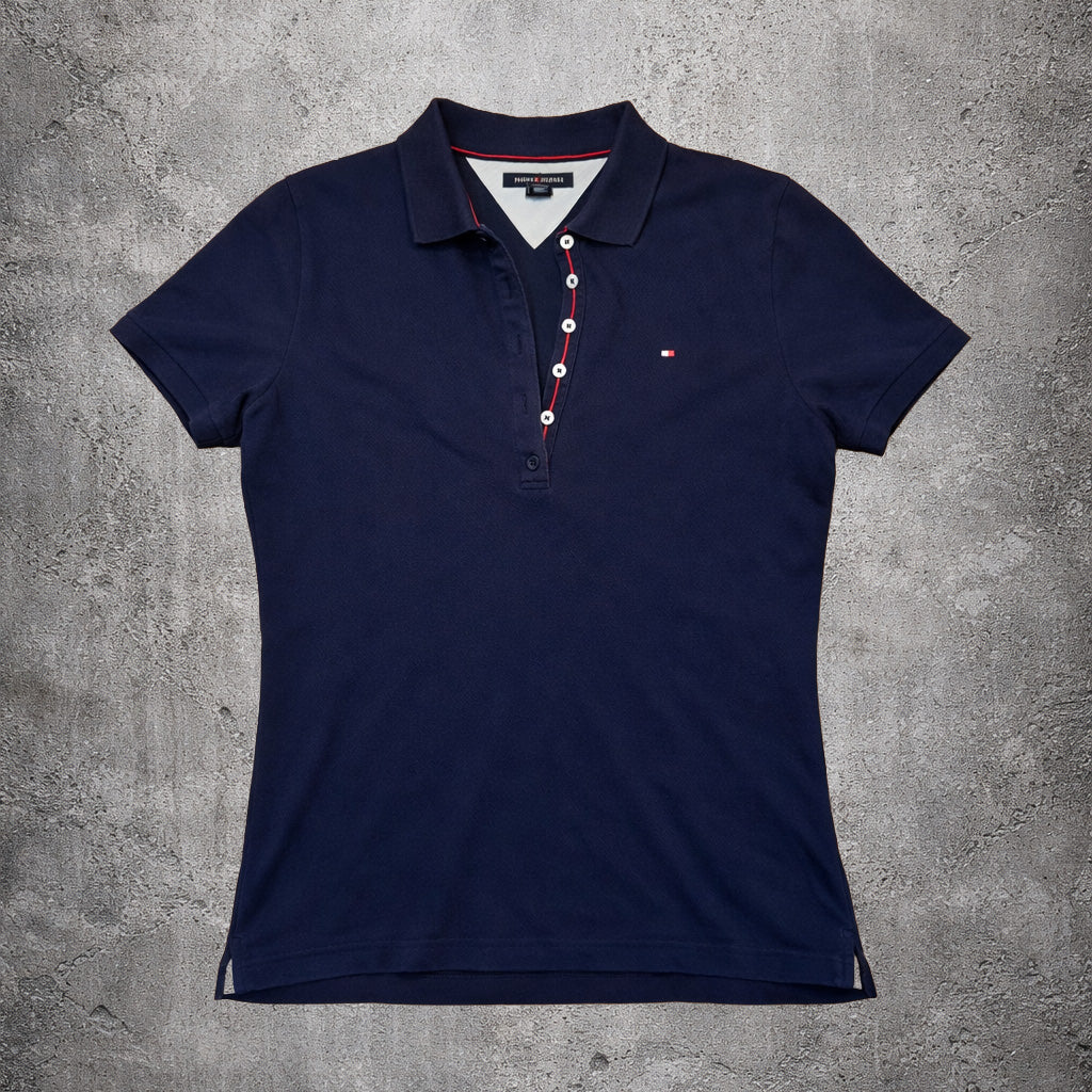 Polo bleu foncé - Tommy Hilfiger (femme) - Taille L