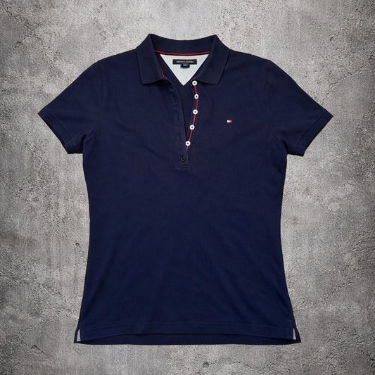 Polo bleu foncé - Tommy Hilfiger (femme) - Taille L