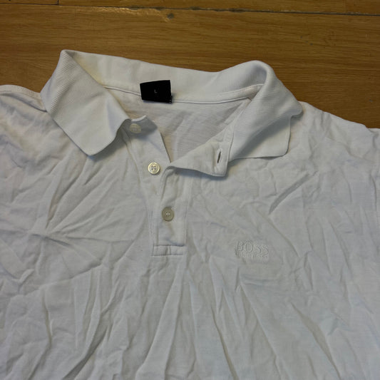 Polo blanc - Hugo Boss - Taille L