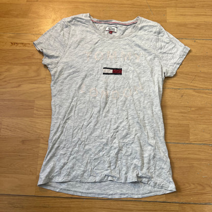 T-shirt gris - Tommy Hilfiger (femme) - Taille L