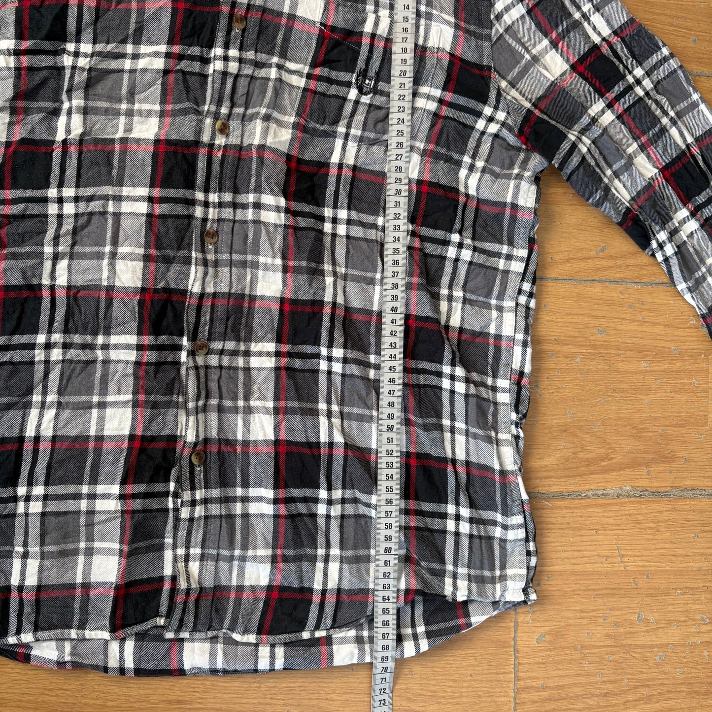 Chemise à carreaux rouge et noir - Chaps - Taille L