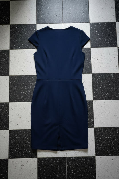 Robe ajustée imprimé années 70 – BY SARAH LANG