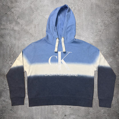Sweat à capuche bleu ombré - Calvin Klein - Taille S