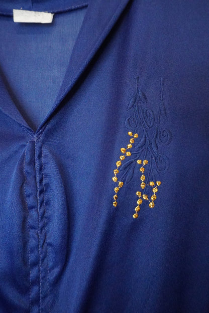 Robe Bleu Vintage - by BÉATRICE