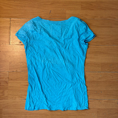 T-shirt turquoise - Abercrombie & Fitch - Taille L