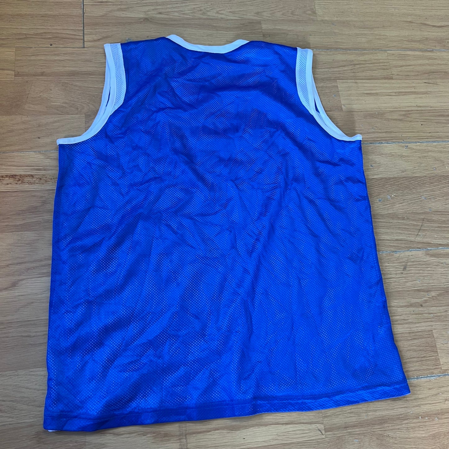 T-shirt basketball réversible bleu et blanc - King City Recreation - Taille Youth L
