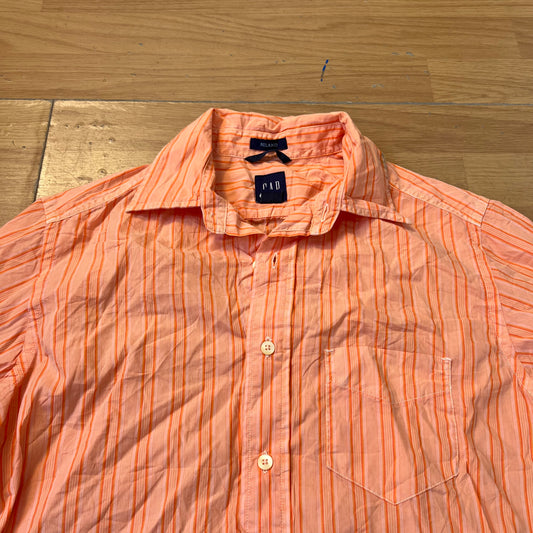 Chemise rayée orange - Gap - Taille S (Relaxed Fit)