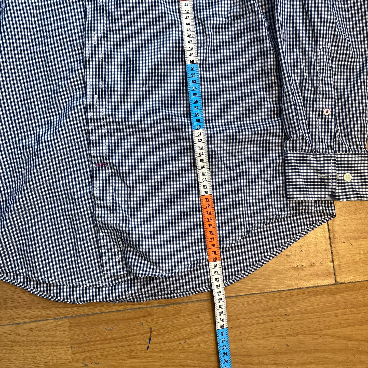 Chemise à carreaux bleu et blanc - IZOD - Taille L
