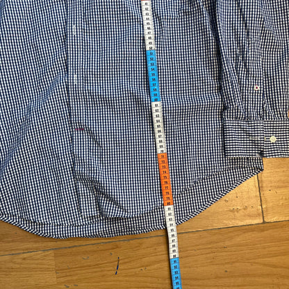 Chemise à carreaux bleu et blanc - IZOD - Taille L
