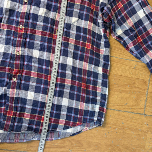 Chemise à carreaux rouges et bleus - Tommy Hilfiger - Taille M