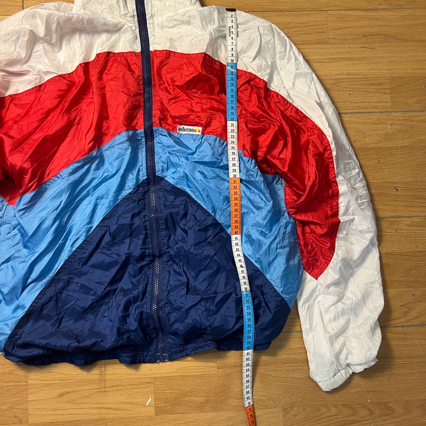 Veste coupe-vent blanc, bleu et rouge - Ellesse - Taille M