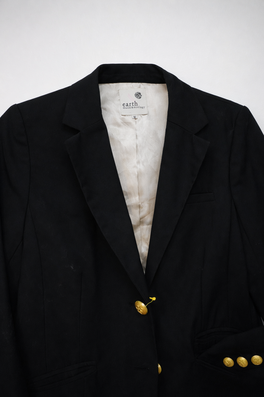 Blazer noir Earth Music & Ecology – Taille – S
