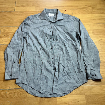 Chemise Calvin Klein grise slim – Taille L