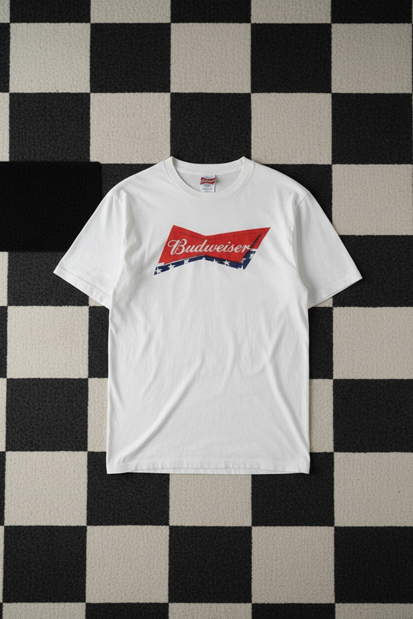 T-shirt blanc imprimé vintage – BY SARAH LANG