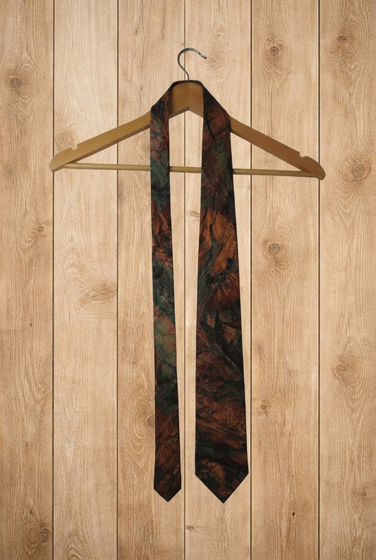 Cravate Motif feuilles d’automne – By BÉATRICE