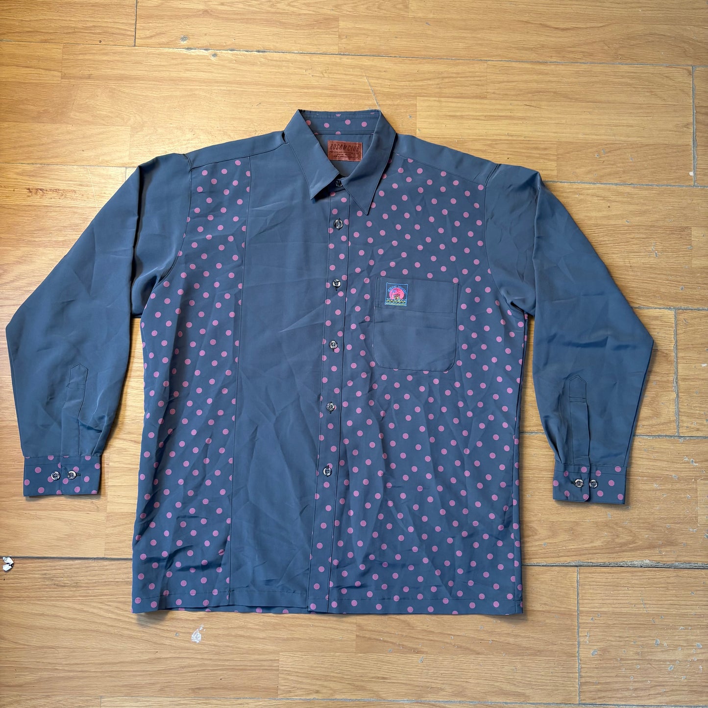 Chemise verte à pois - Rosamclub - Taille L