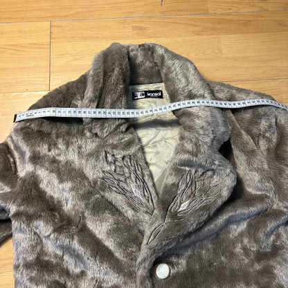 Manteau fausse fourrure gris-marron by ZAINAB
