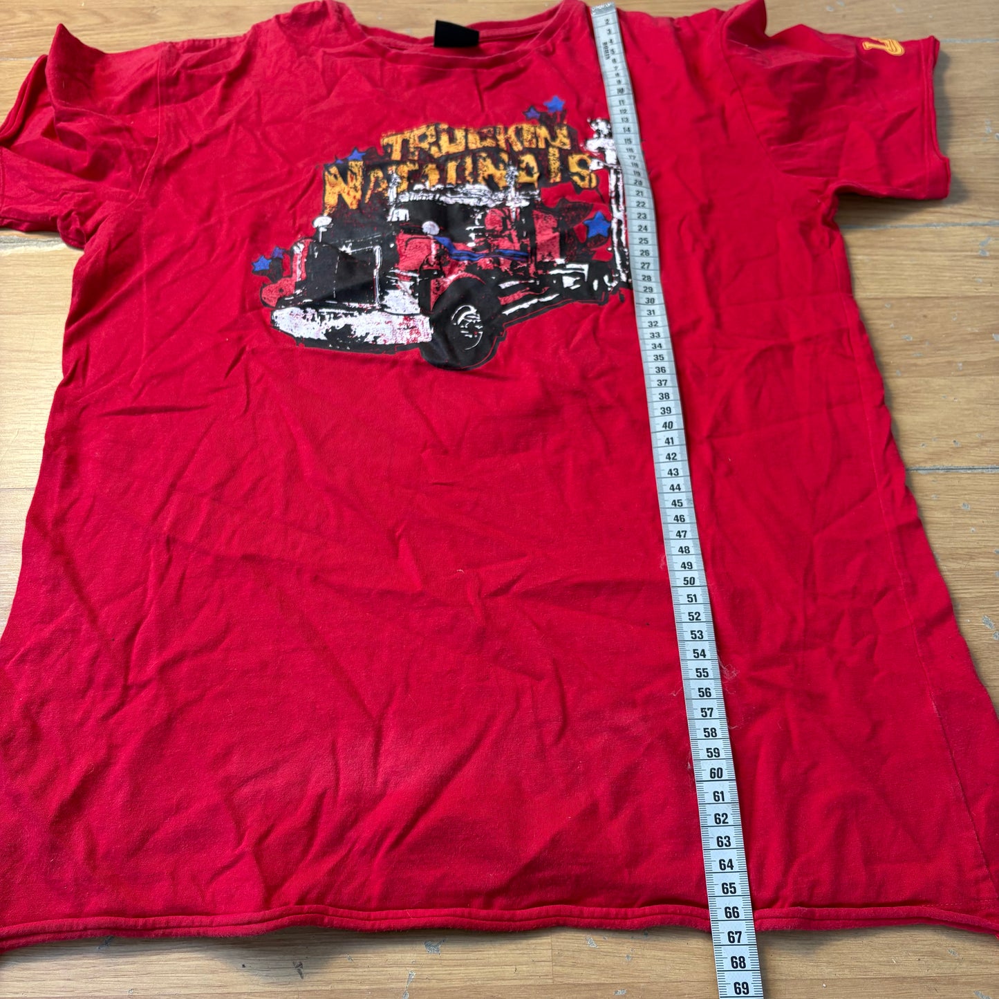 T-shirt rouge imprimé camion - Lee - Taille XL