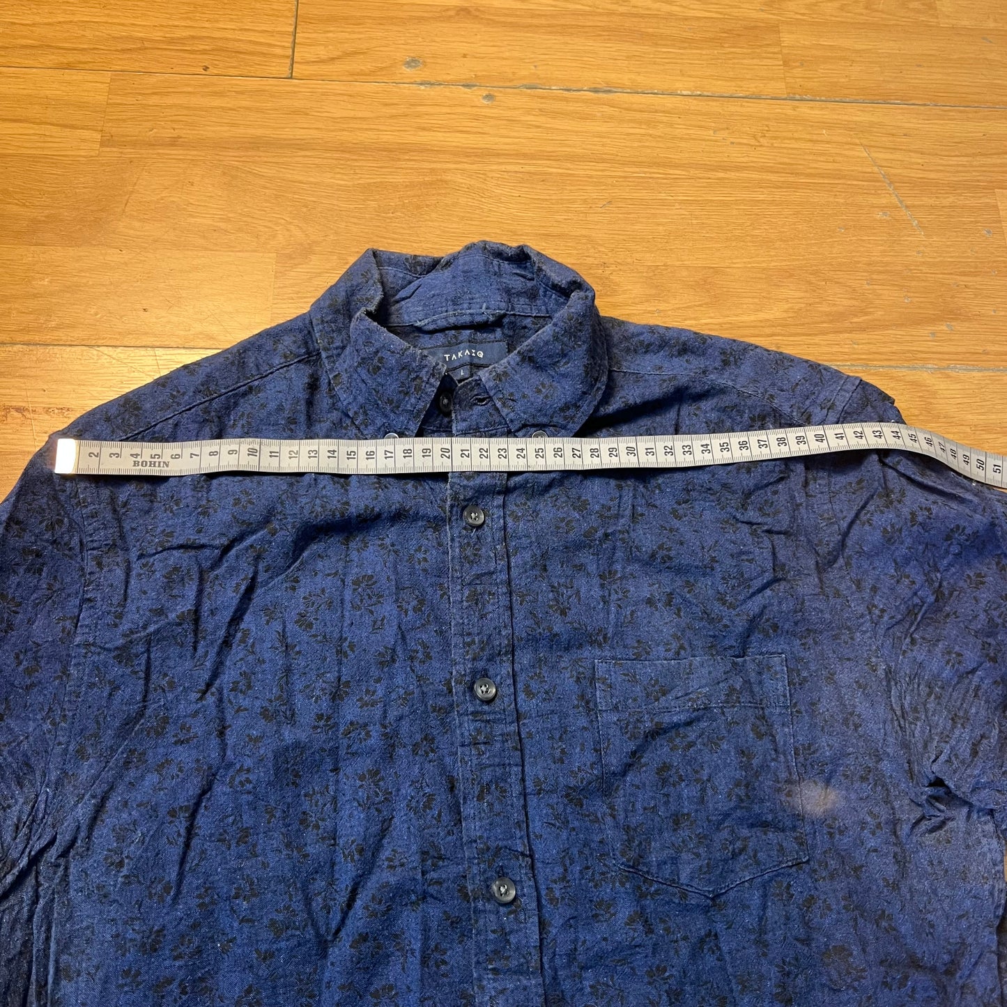 Chemise manches courtes bleu foncé - Taille L