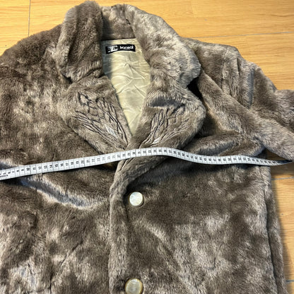 Manteau fausse fourrure gris-marron by ZAINAB