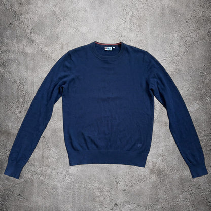 Pull en mailles fines bleu marine - Fila - Taille XL