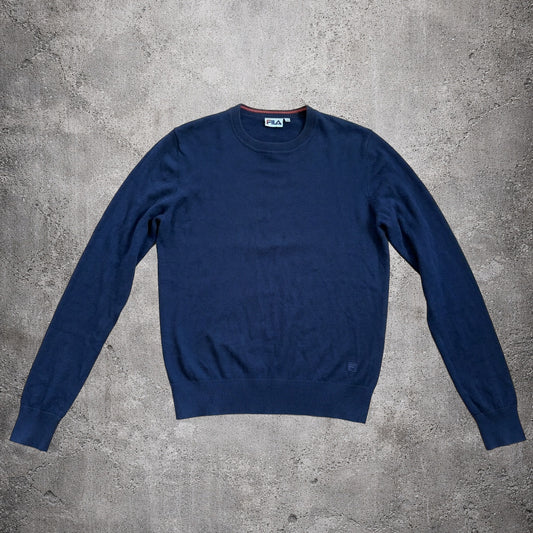 Pull en mailles fines bleu marine - Fila - Taille XL