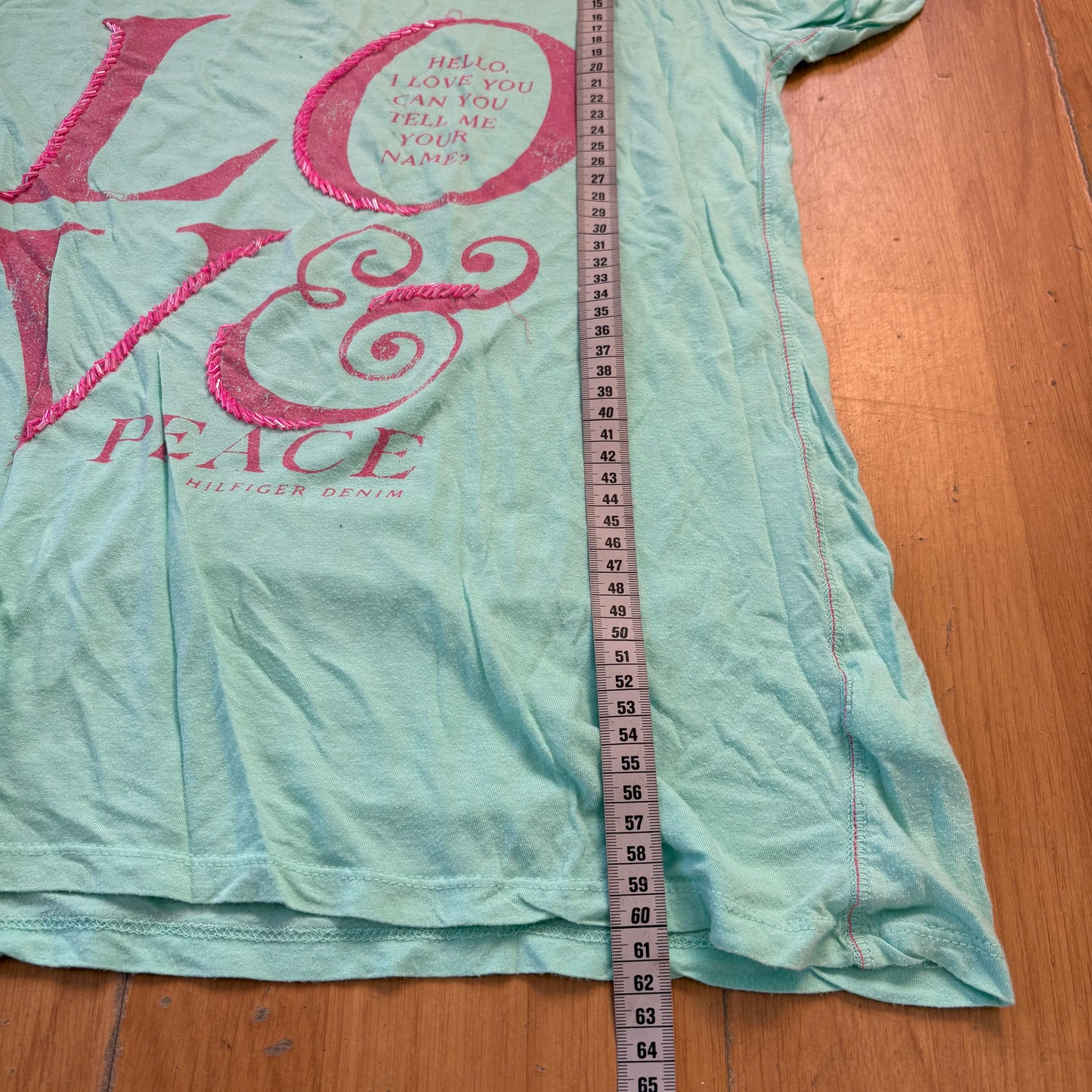 Top turquoise Love - Hilfiger Denim - Taille M