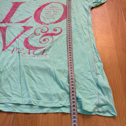 Top turquoise Love - Hilfiger Denim - Taille M