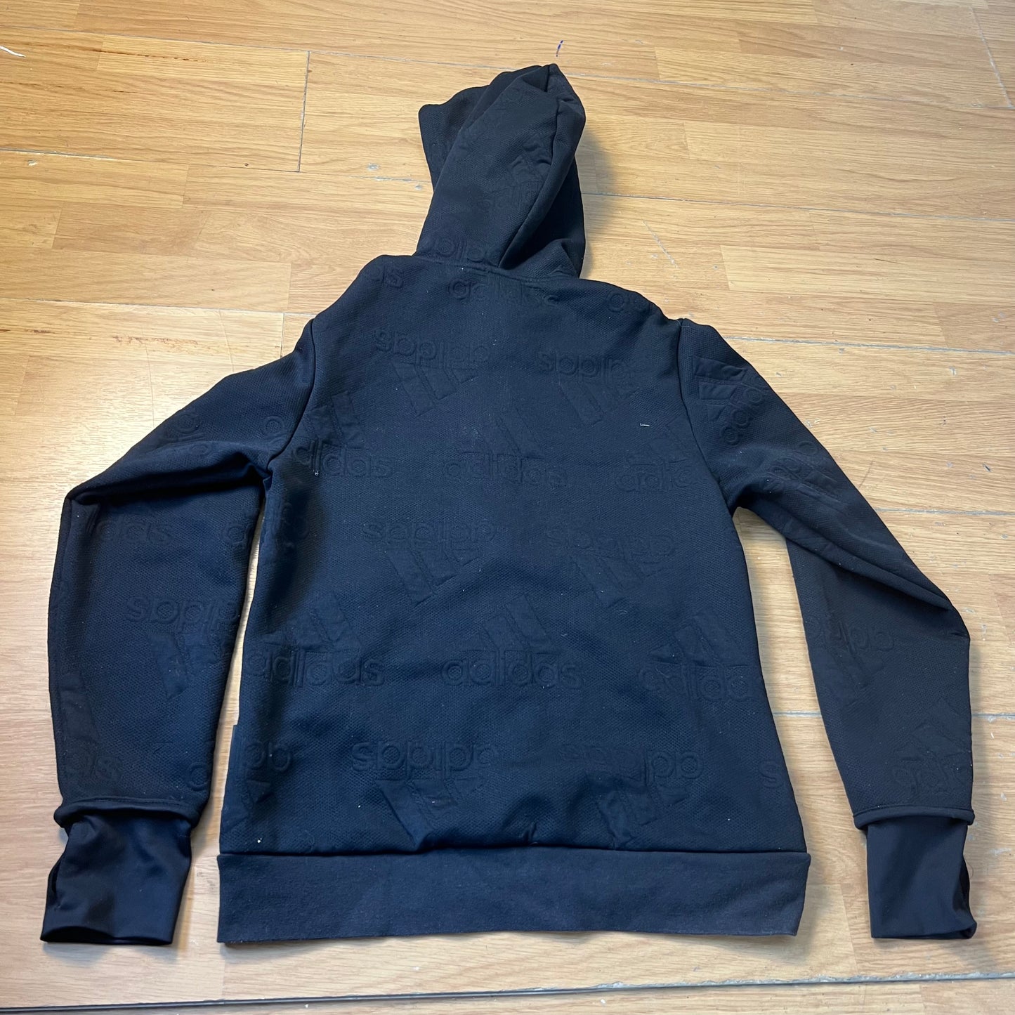Sweat à capuche noir zippé - Adidas - Taille S