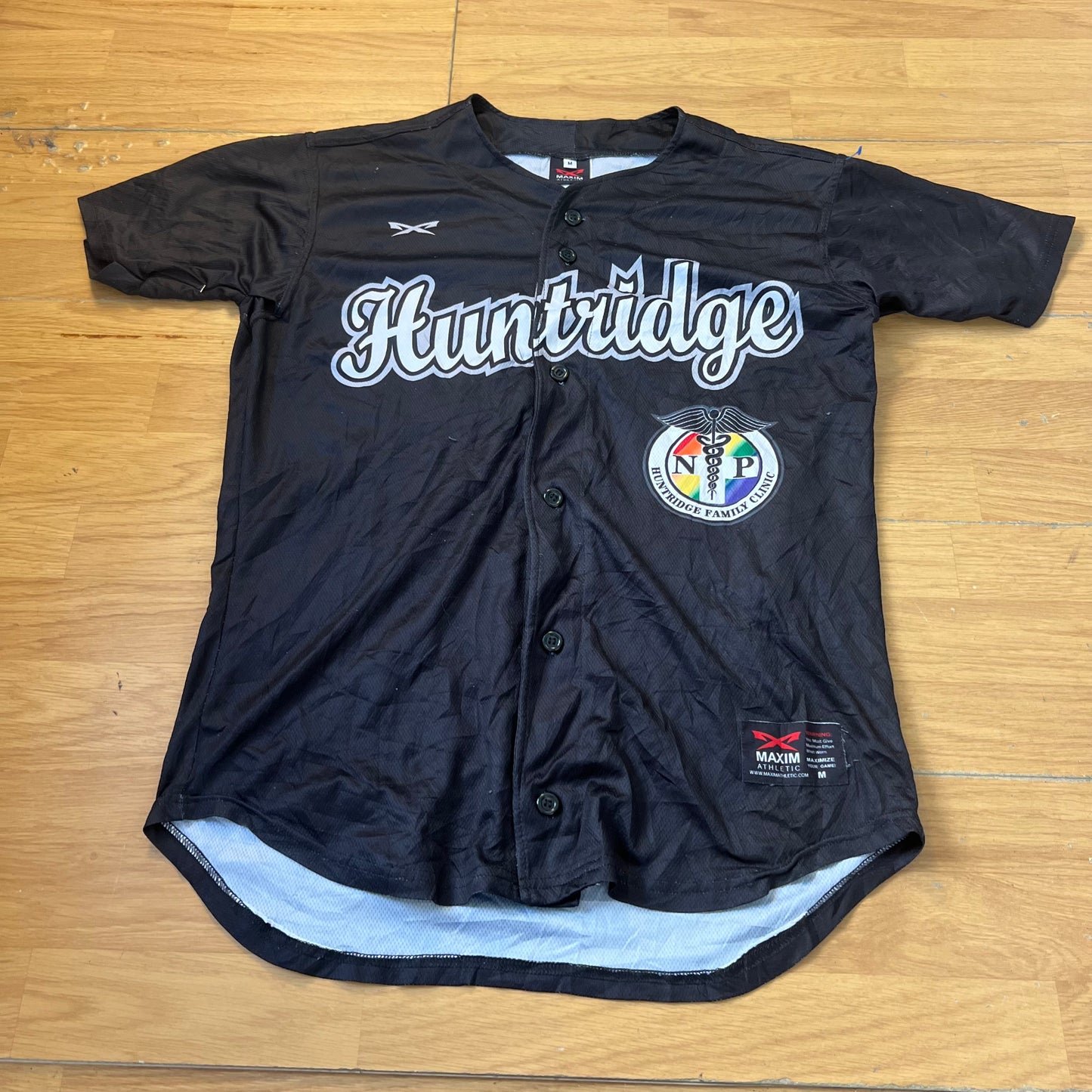 T-shirt baseball noir - Taille M