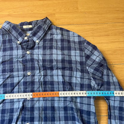 Chemise slim à carreaux bleu - J.Crew - Taille XL