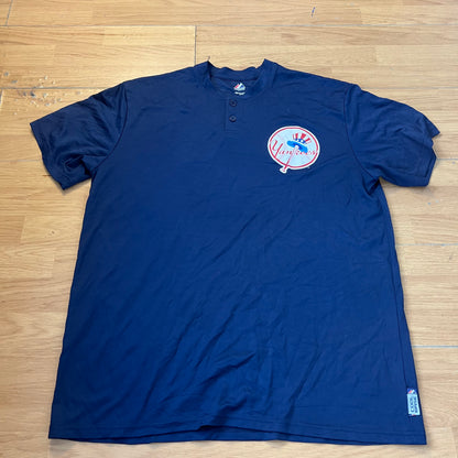 T-shirt baseball bleu - New York Yankees - Taille XL