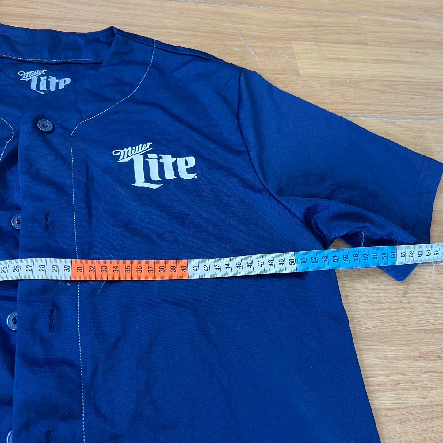 Maillot baseball bleu marine - Miller Lite - Taille M