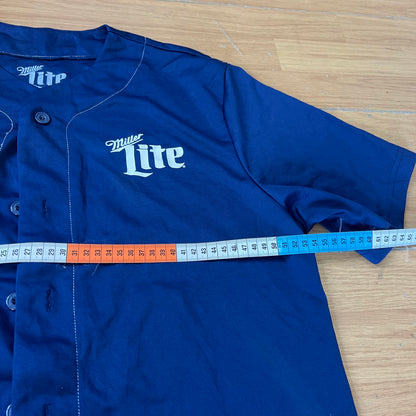 Maillot baseball bleu marine - Miller Lite - Taille M
