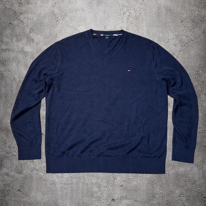 Pull bleu marine - Tommy Hilfiger - Taille 5XL
