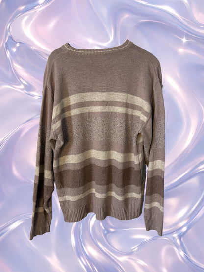 Pull rose et gris - San Marcello - by DARCY - Taille 48