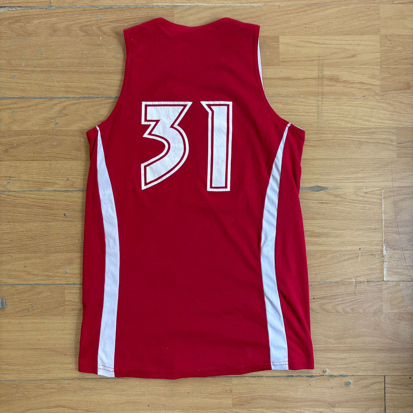 Maillot de basketball rouge Santa Ana Tagear – Taille S