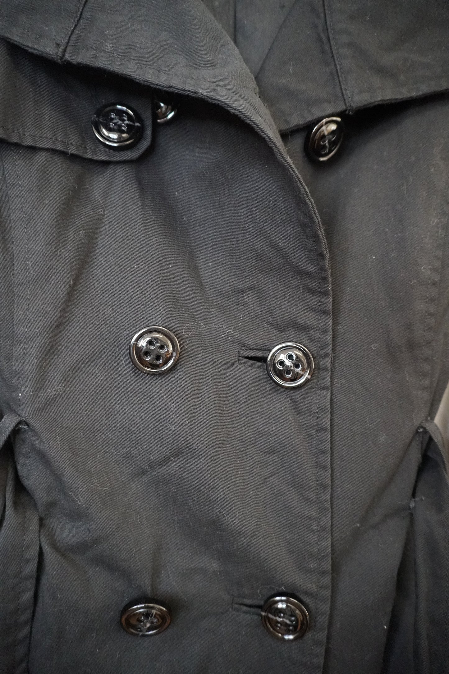 Trench-Coat Noir - by BÉATRICE - Taille : XS