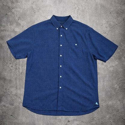 Chemise manches courtes bleue à motif - Batik Bay - Taille XL