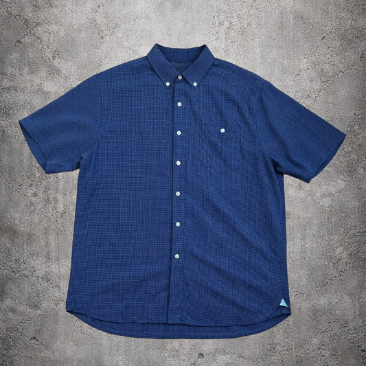Chemise manches courtes bleue à motif - Batik Bay - Taille XL