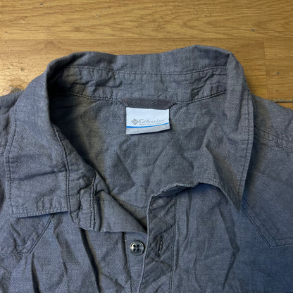 Chemise manches courtes bleu-gris - Columbia - Taille L