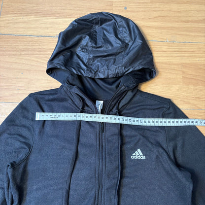 Hoodie quarter zip noir - Adidas - Taille S
