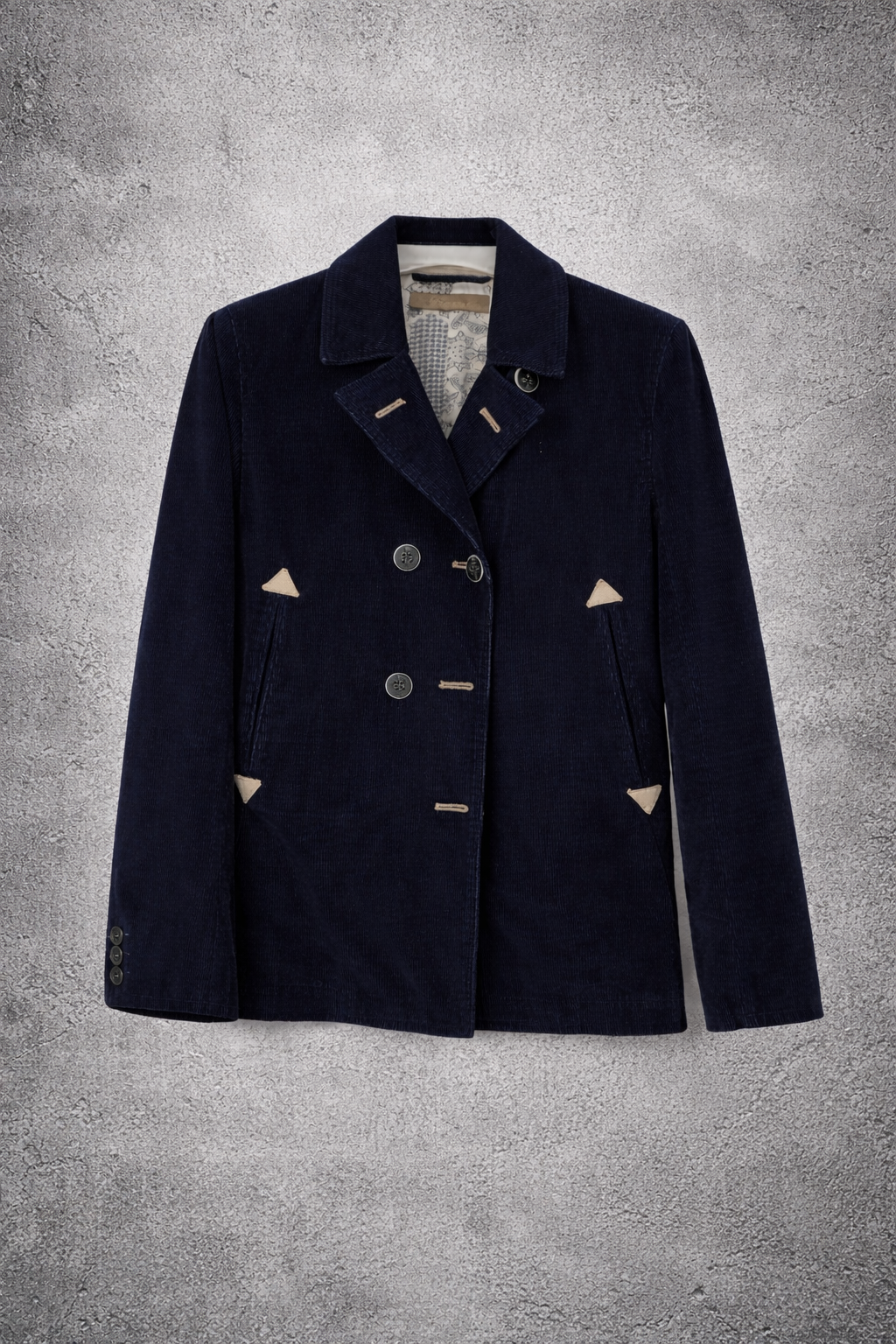 Veste bleu foncé Burnout – Taille – S