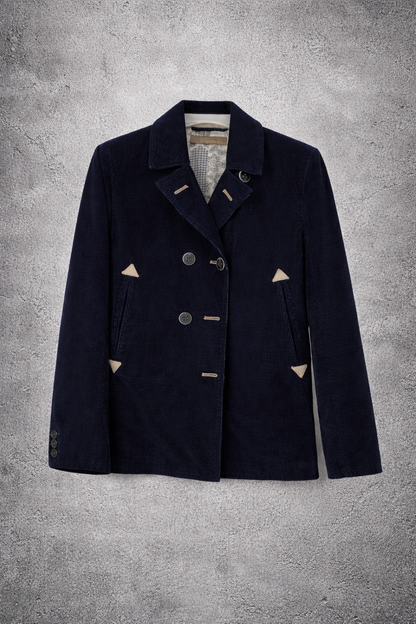 Veste bleu foncé Burnout – Taille – S