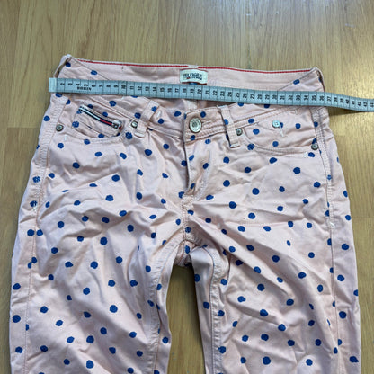Pantalon rose a pois bleu - Hilfiger Denim - Taille 26/32
