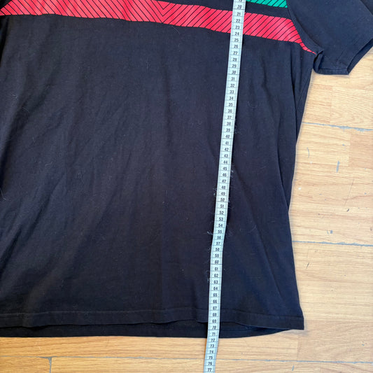 T-shirt noir logo rouge et vert - Ellesse - Taille L