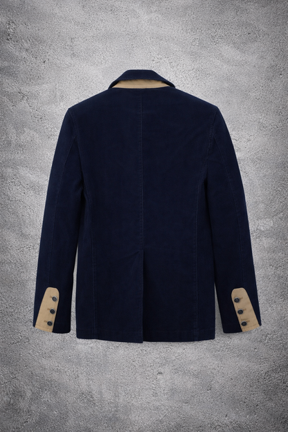 Veste bleu foncé Burnout – Taille – S